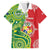 Custom Tonga Australia Rugby Family Matching Off Shoulder Maxi Dress and Hawaiian Shirt Kangaroos And Tonga Mate Maa Together