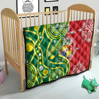 Tonga Australia Rugby Quilt Kangaroos And Tonga Mate Maa Together