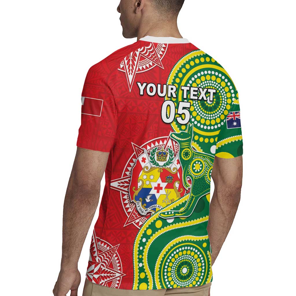 Custom Tonga Australia Rugby Rugby Jersey Kangaroos And Tonga Mate Maa Together