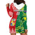 Custom Tonga XIII And Australia Kangaroos Hoodie Dress Mate Maa Tongan Ngatu With Aboriginal