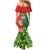 Custom Tonga XIII And Australia Kangaroos Mermaid Dress Mate Maa Tongan Ngatu With Aboriginal