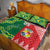 Custom Tonga XIII And Australia Kangaroos Quilt Bed Set Mate Maa Tongan Ngatu With Aboriginal