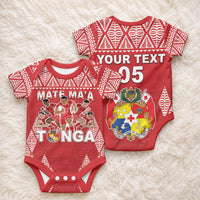 Custom Tonga Rugby Baby Onesie Tonga Mate Ma'a Take The Lead LT05 - Polynesian Pride