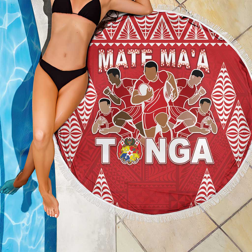 Tonga Rugby Beach Blanket Tonga Mate Ma'a Take The Lead
