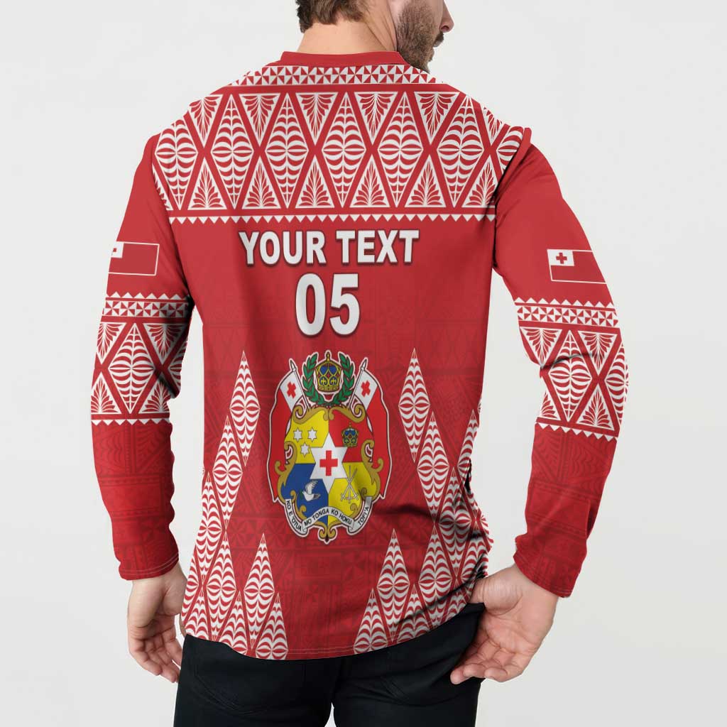 Custom Tonga Rugby Button Sweatshirt Tonga Mate Ma'a Take The Lead