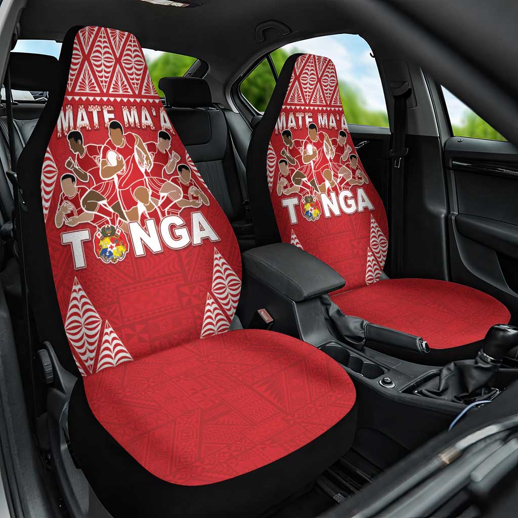 Tonga Rugby Car Seat Cover Tonga Mate Ma'a Take The Lead