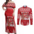 Custom Tonga Rugby Couples Matching Off Shoulder Maxi Dress and Long Sleeve Button Shirt Tonga Mate Ma'a Take The Lead