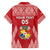 Custom Tonga Rugby Family Matching Off Shoulder Short Dress and Hawaiian Shirt Tonga Mate Ma'a Take The Lead