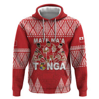 Custom Tonga Rugby Hoodie Tonga Mate Ma'a Take The Lead LT05 Pullover Hoodie Red - Polynesian Pride