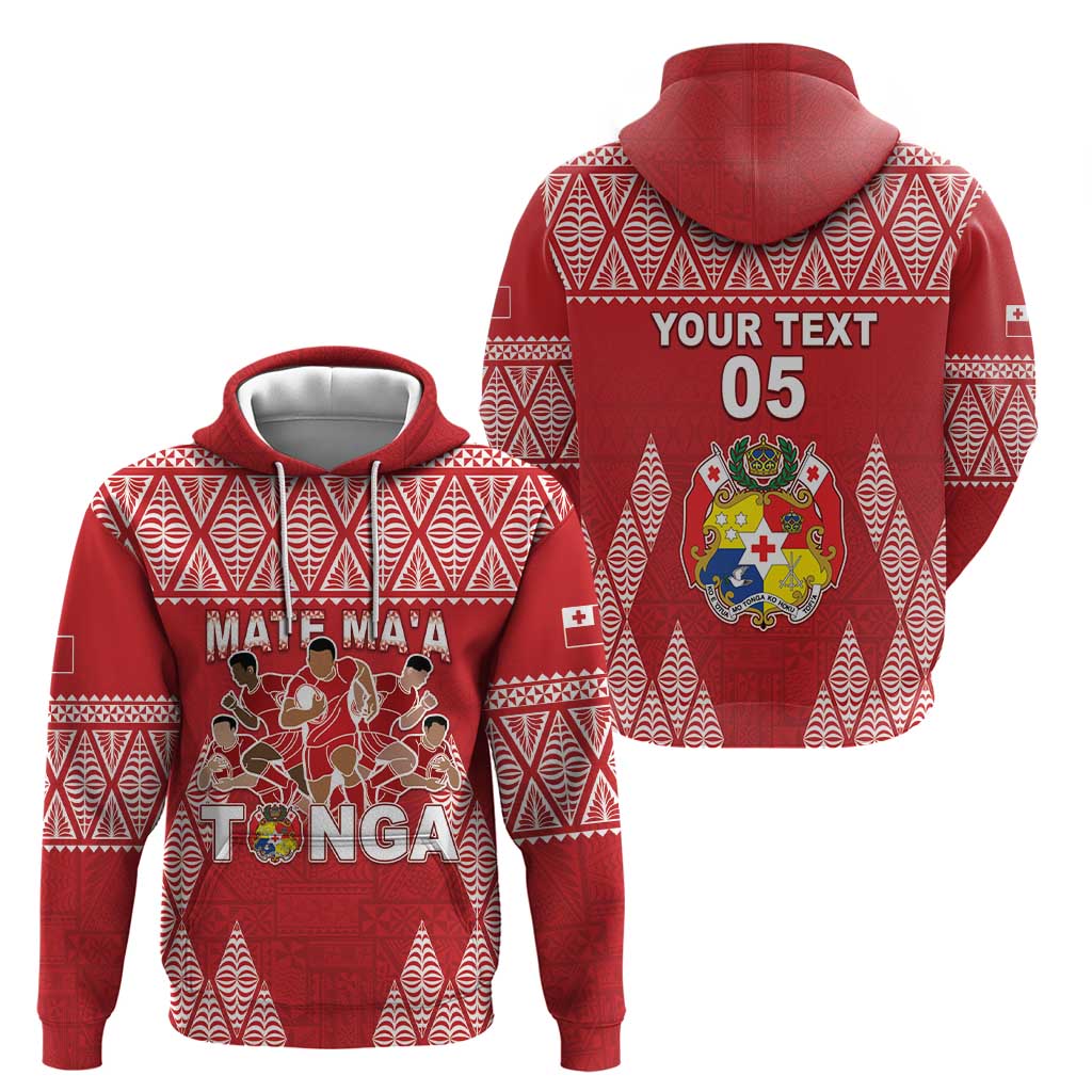 Custom Tonga Rugby Hoodie Tonga Mate Ma'a Take The Lead LT05 - Polynesian Pride