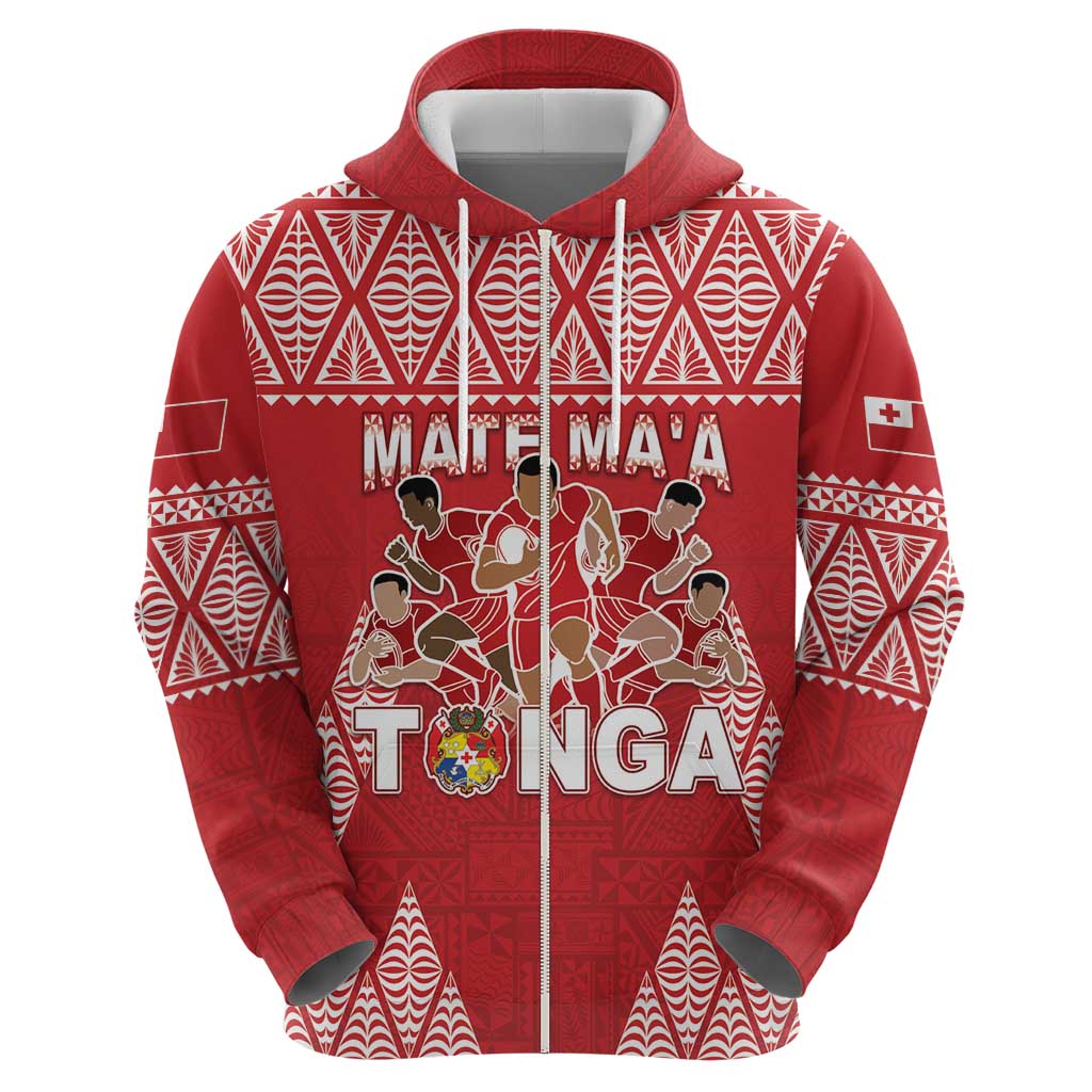 Custom Tonga Rugby Hoodie Tonga Mate Ma'a Take The Lead LT05 - Polynesian Pride