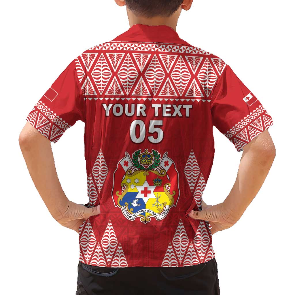 Custom Tonga Rugby Kid Hawaiian Shirt Tonga Mate Ma'a Take The Lead