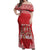 Custom Tonga Rugby Off Shoulder Maxi Dress Tonga Mate Ma'a Take The Lead