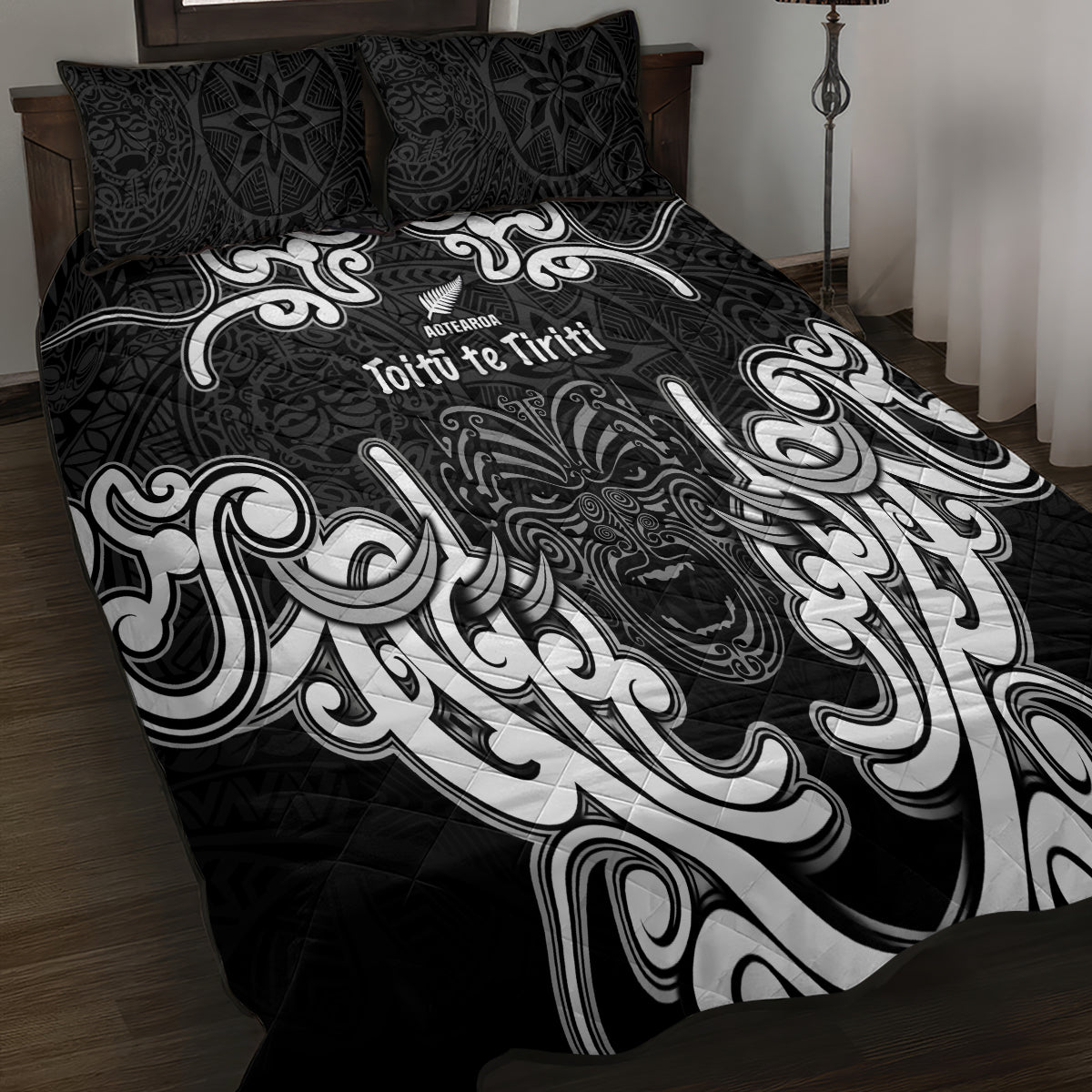 Aotearoa Quilt Bed Set Toitu Te Tiriti O Waitangi LT05 - Polynesian Pride