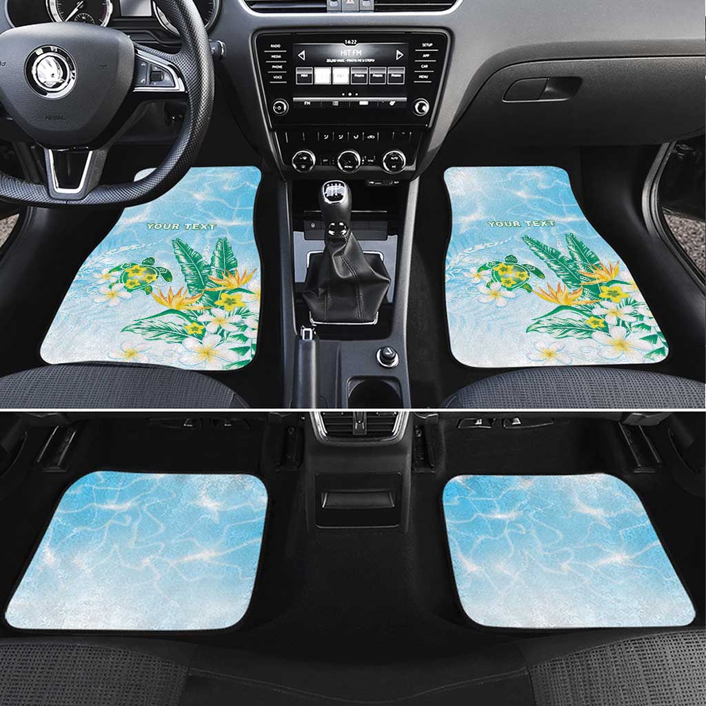 2025 Aloha Hawaii Car Mats Tropical Flowers And Honu