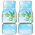 2025 Aloha Hawaii Car Mats Tropical Flowers And Honu