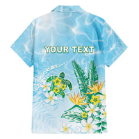 Personalised 2025 Aloha Hawaii Family Matching Short Sleeve Bodycon Dress and Hawaiian Shirt Tropical Flowers And Honu