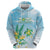 Personalised 2025 Aloha Hawaii Hoodie Tropical Flowers And Honu