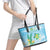 2025 Aloha Hawaii Leather Tote Bag Tropical Flowers And Honu