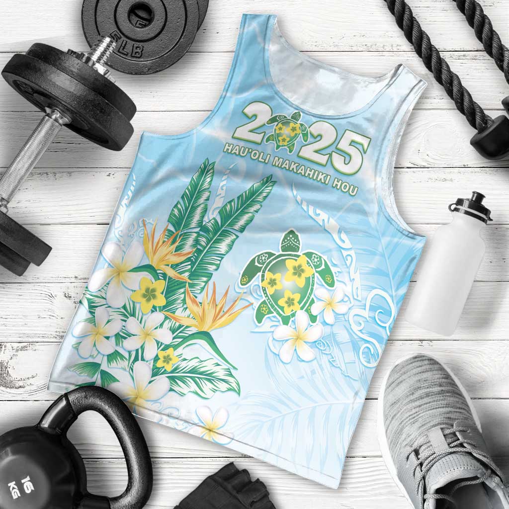 Personalised 2025 Aloha Hawaii Men Tank Top Tropical Flowers And Honu