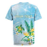 Personalised 2025 Aloha Hawaii Rugby Jersey Tropical Flowers And Honu