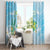 2025 Aloha Hawaii Window Curtain Tropical Flowers And Honu