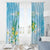 2025 Aloha Hawaii Window Curtain Tropical Flowers And Honu