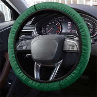New Zealand Pigeon Kereru Steering Wheel Cover Maori Fern Art Green Gradient LT05 - Polynesian Pride