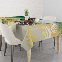 New Zealand Pigeon Kereru Tablecloth Maori Fern Art Green Gradient LT05 - Polynesian Pride