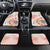 Happy Holi Festival Car Mats Rangoli With Polynesian Pattern LT05 Set 4pcs White - Polynesian Pride