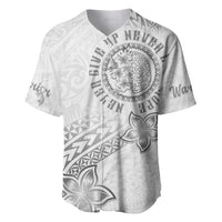 Brain Cancer Warrior Baseball Jersey Never Give Up LT05 White - Polynesian Pride