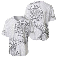 Brain Cancer Warrior Baseball Jersey Never Give Up LT05 - Polynesian Pride