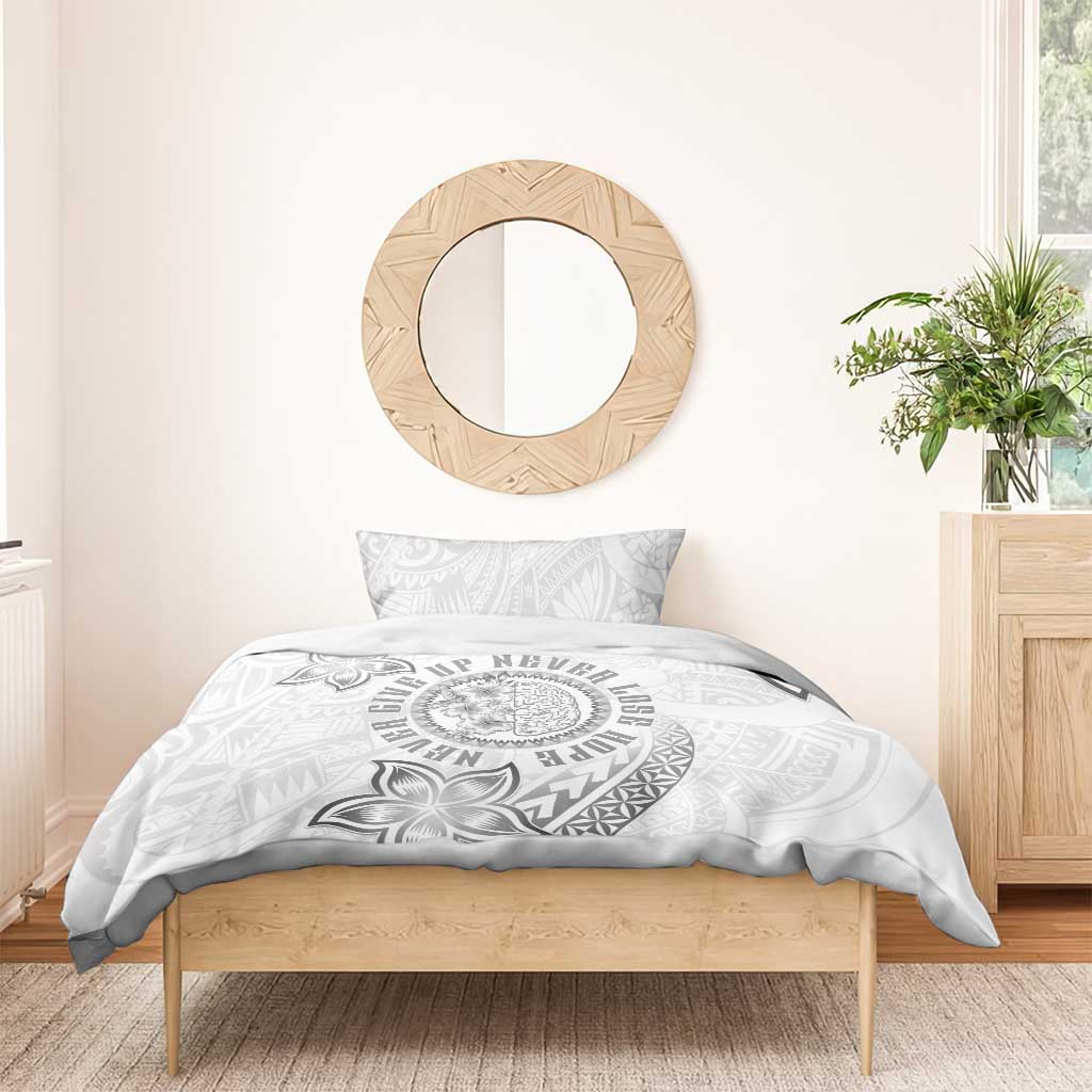 Brain Cancer Warrior Bedding Set Never Give Up