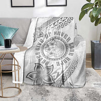 Brain Cancer Warrior Blanket Never Give Up