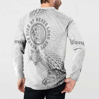 Brain Cancer Warrior Button Sweatshirt Never Give Up LT05 - Polynesian Pride