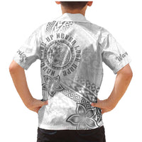 Brain Cancer Warrior Family Matching Mermaid Dress and Hawaiian Shirt Never Give Up LT05 - Polynesian Pride