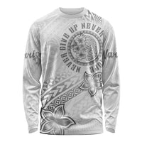 Brain Cancer Warrior Long Sleeve Shirt Never Give Up