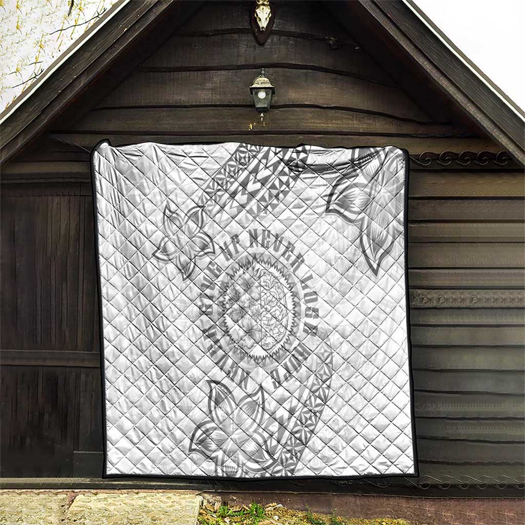 Brain Cancer Warrior Quilt Never Give Up