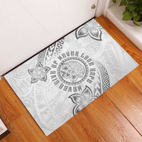 Brain Cancer Warrior Rubber Doormat Never Give Up LT05 - Polynesian Pride