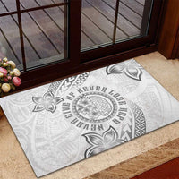 Brain Cancer Warrior Rubber Doormat Never Give Up LT05 - Polynesian Pride