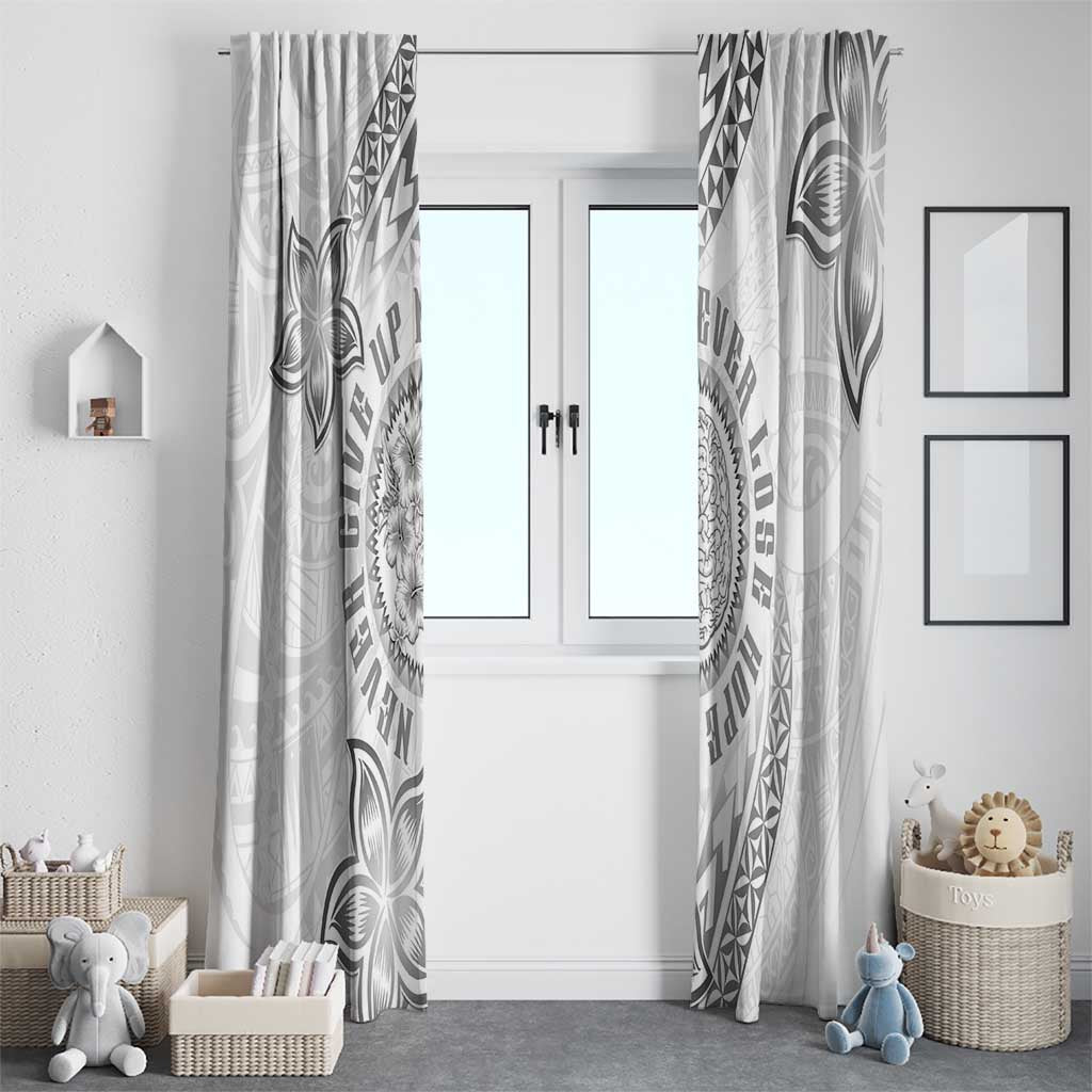 Brain Cancer Warrior Window Curtain Never Give Up