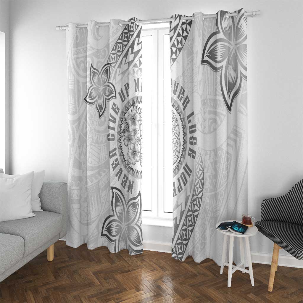 Brain Cancer Warrior Window Curtain Never Give Up