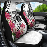 White Polynesian Hammerhead Shark Tribal Pattern Car Seat Cover
