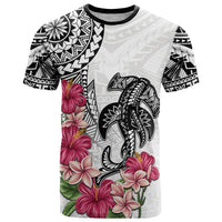 White Polynesian Hammerhead Shark Tribal Pattern T Shirt LT05 White - Polynesian Pride