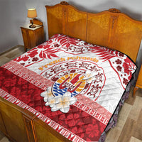 French Polynesia Internal Autonomy Day Quilt Tropical Hibiscus And Turtle Pattern LT05 - Polynesian Pride