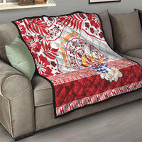French Polynesia Internal Autonomy Day Quilt Tropical Hibiscus And Turtle Pattern LT05 - Polynesian Pride