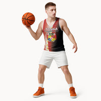 Personalised Tonga Emancipation Day Basketball Jersey Tongan Ngatu Pattern With Plumeria LT05 - Polynesian Pride