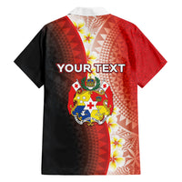 Personalised Tonga Emancipation Day Hawaiian Shirt Tongan Ngatu Pattern With Plumeria LT05 - Polynesian Pride