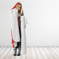 Tonga Emancipation Day Hooded Blanket Tongan Ngatu Pattern With Plumeria LT05 - Polynesian Pride