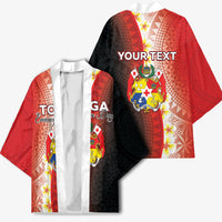 Personalised Tonga Emancipation Day Kimono Tongan Ngatu Pattern With Plumeria LT05 - Polynesian Pride